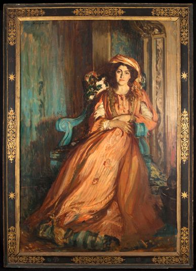 Portrait de Mabel Dodge à la Villa Curonia, à Florence