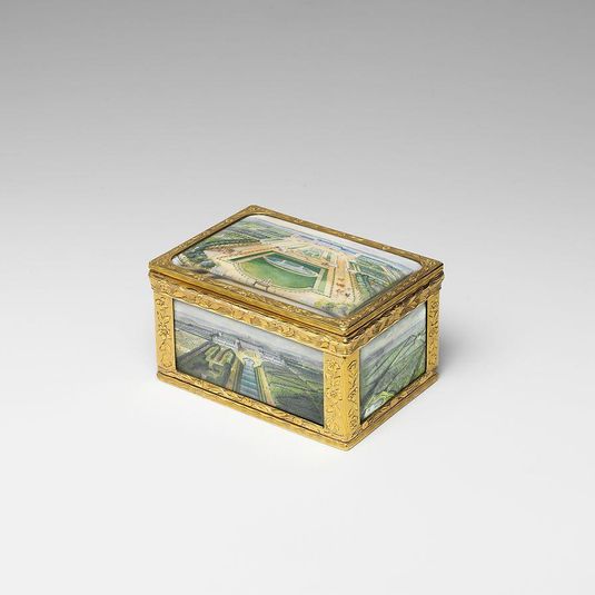 Snuffbox with views at the château of Chanteloup