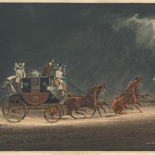 The Mail Coach in a Thunder Storm on Newmarket Heath