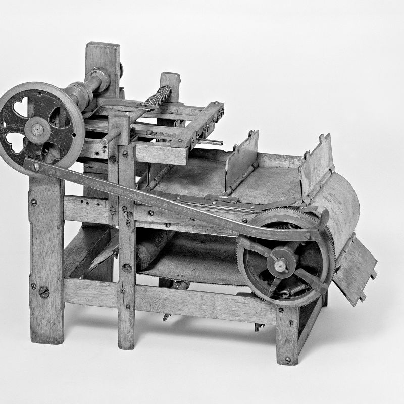 Patent Model of a Book-stitching Machine
