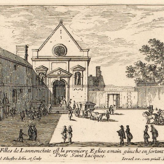 Les Filles de Lannonciate est la premiere Eglise a main gauche en sortant de la Porte Saint Iacques.