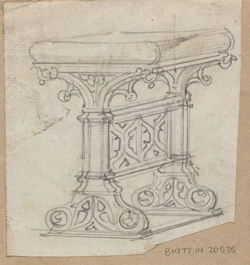 Design for a Gothic Table