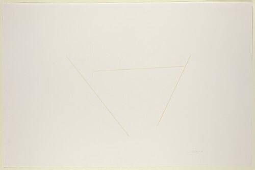 Untitled (study for 3-part diagonal construction for the Kestner Gesellschaft, Hanover, not executed)