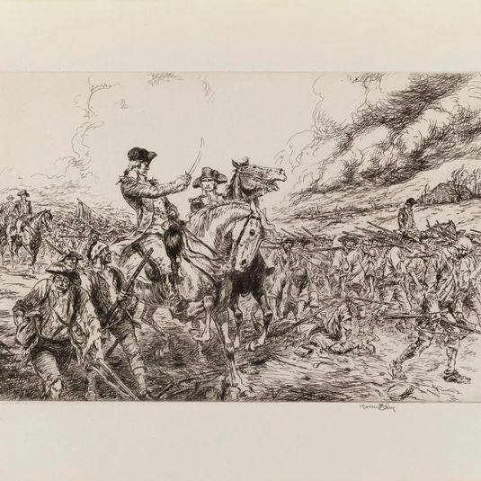 Washington and Lee at Monmouth (from the portfolio "The Bicentennial Pageant of George Washington")
