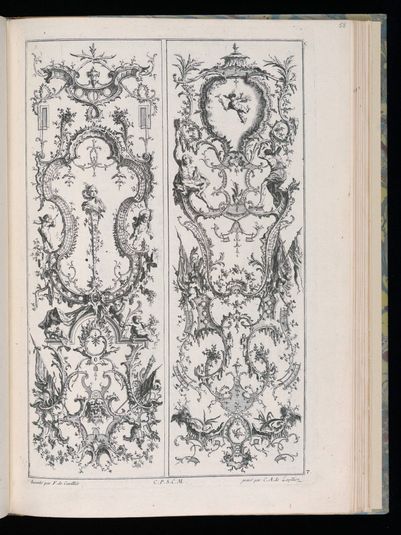 Two Upright Panels, Livre de Paneaux à divers usages (Book of Panels for Various Uses)