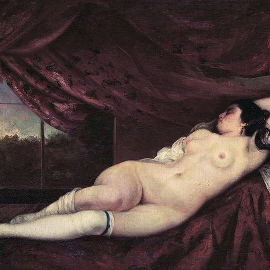 Femme nue couchée (Courbet)