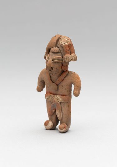 Standing Male Figurine Wearing a Necklace and Breechcloth