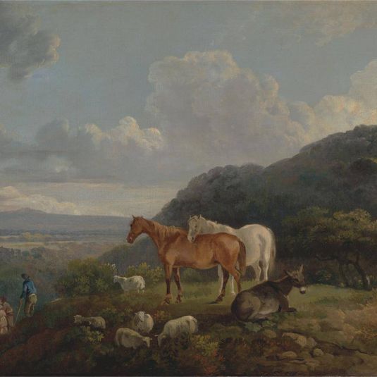 Morning: Landscape with Mares and Sheep