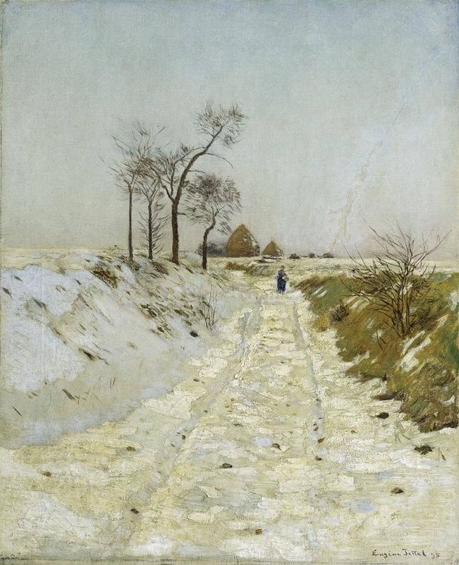 Field Track in Winter