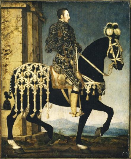 King Henri II, King of France (1519–1559) on Horseback