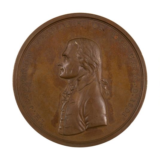 Indian Peace Medal of Thomas Jefferson