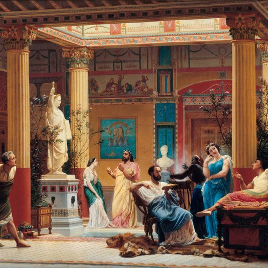 Répétition du "Joueur de flûte" et de "La femme de Diomède" chez le prince Napoléon