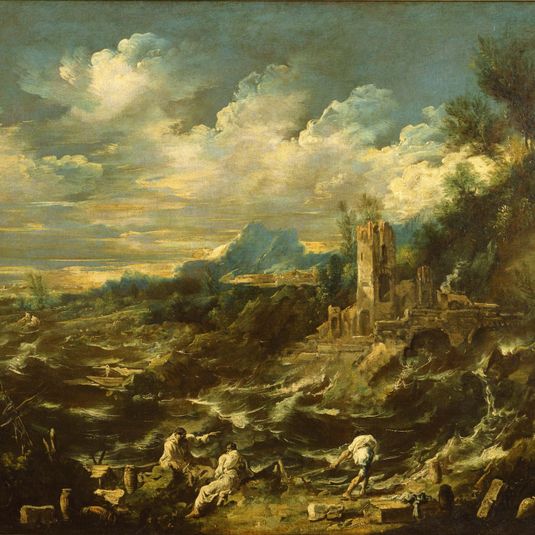 Landscape With Stormy Sea