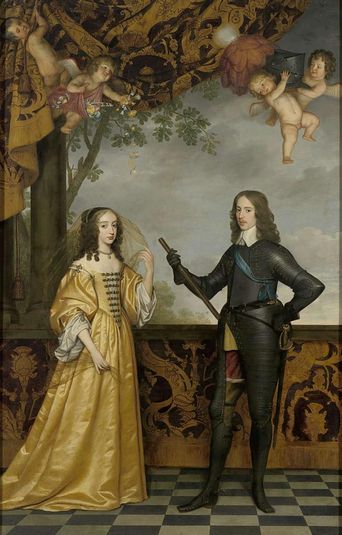 Portrait of Willem II (1626-1650), Prince of Orange, and his Wife Mary Stuart (1631-1660)