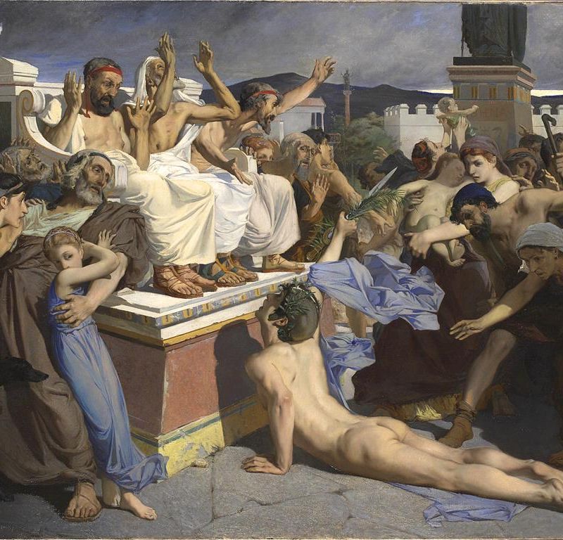 Pheidippides giving word of victory