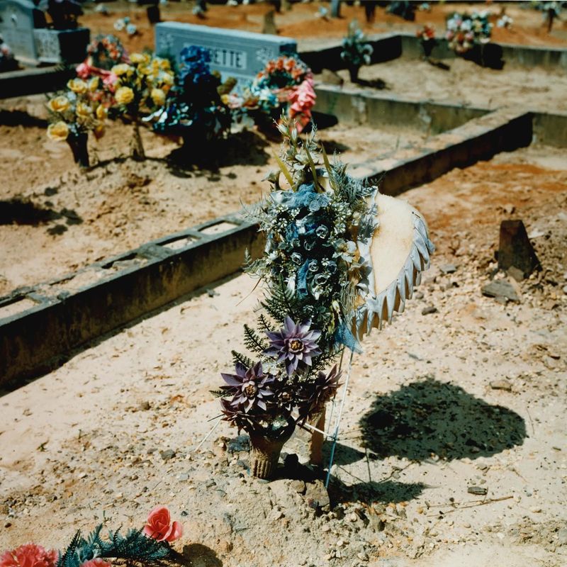 Grave with Heart-Shaped Wreath--Hale County, Alabama