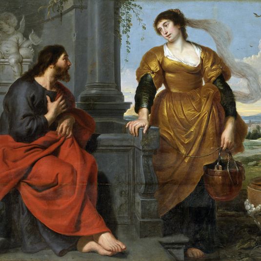 Christ and the woman of samaria