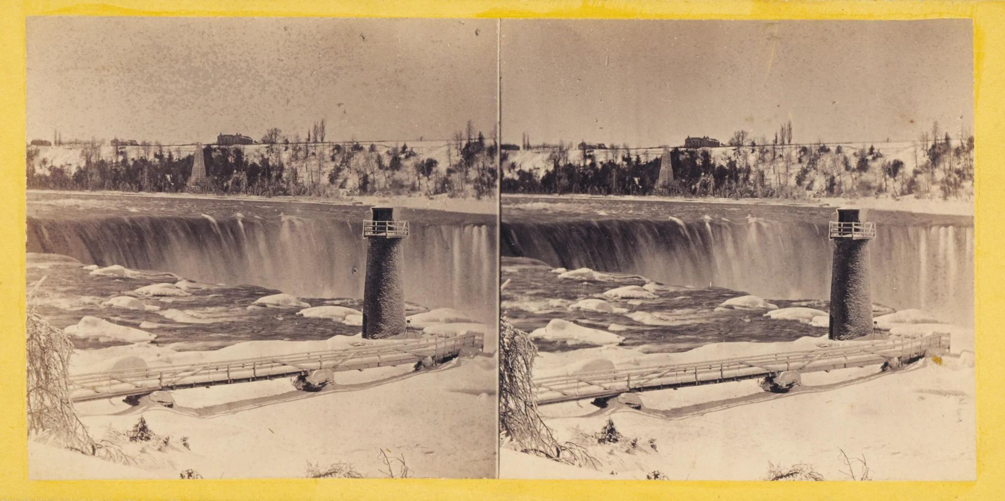 Niagara in Winter: Terrapin Tower and Horseshoe Falls