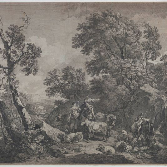 Landscape with Figures and Farm Animals