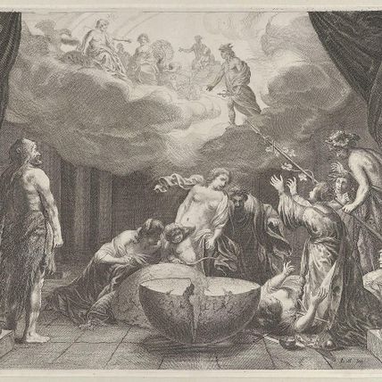 Plate 10: Allegory on the Discord in France, from Caspar Barlaeus, "Medicea Hospes"