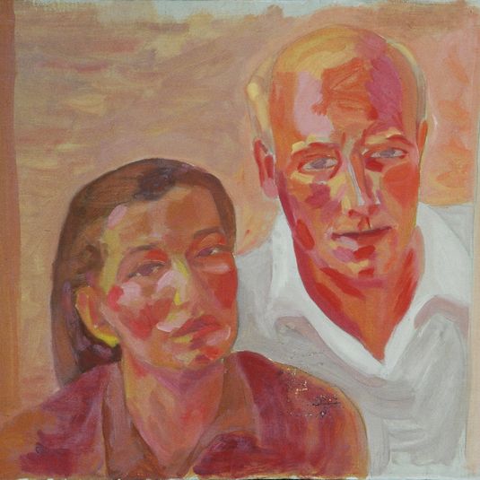 Self-Portrait with Wife Grete