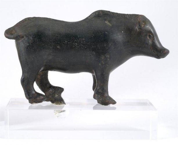 Bronze Votive Boar Figurine