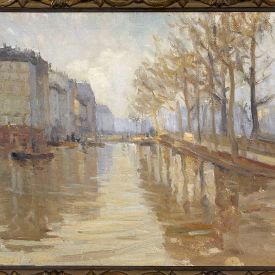 Le quai Montebello (inondations de 1910)