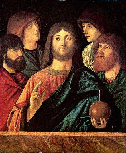 Salvator Mundi with apostles